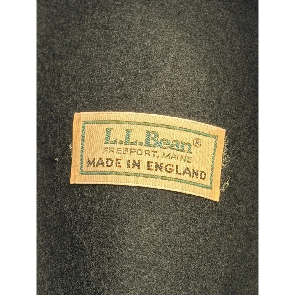 Vintage L.L. Bean Hat Men's Medium Green Fedora Wool With Ribbon Made in England